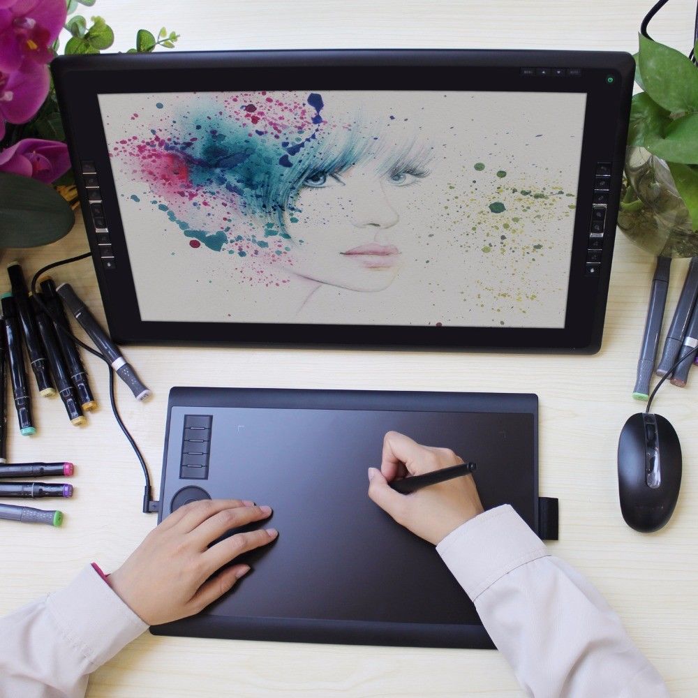 Utiliser une tablette graphique pour dessiner.