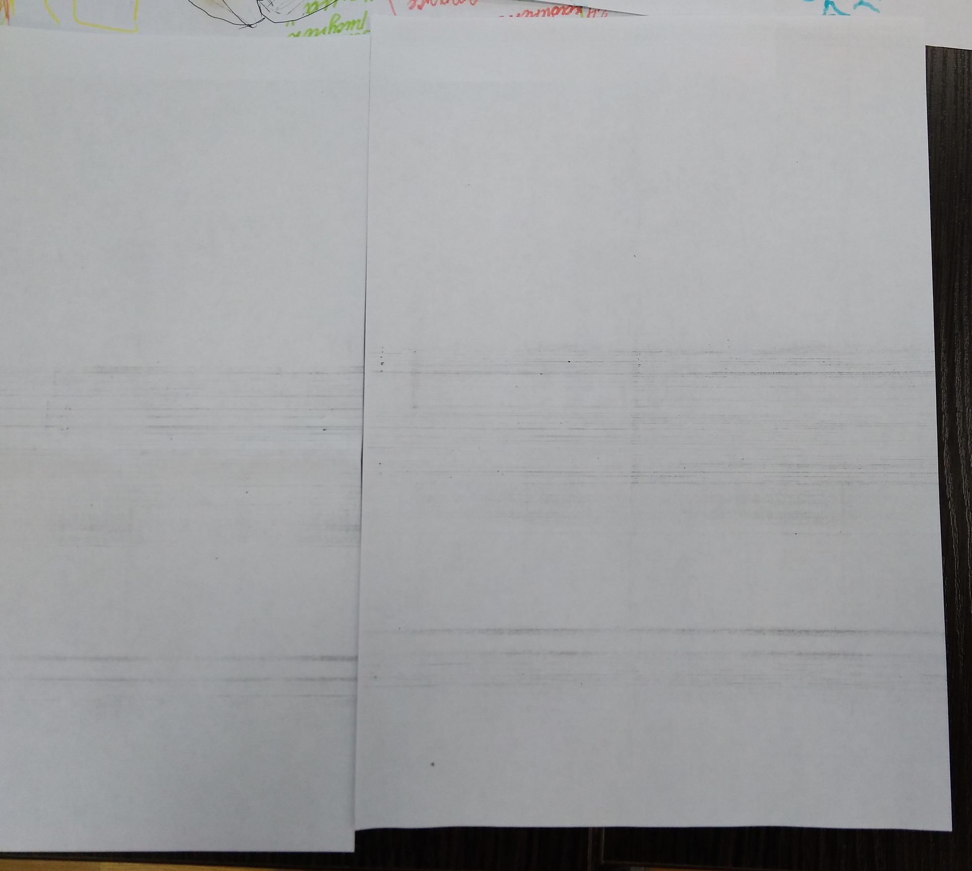 La cartouche est à court d'encre.