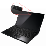 Caméra sur un ordinateur portable.
