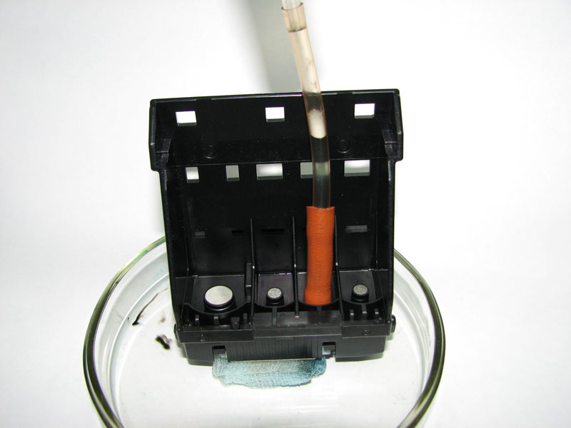 Nettoyage de la tête d'impression.