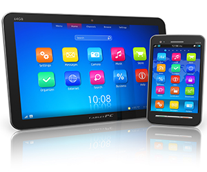 Tablette et téléphone