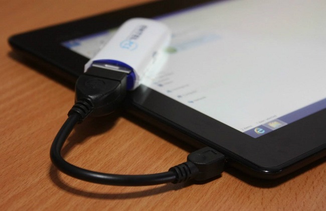 Tablette et clé USB