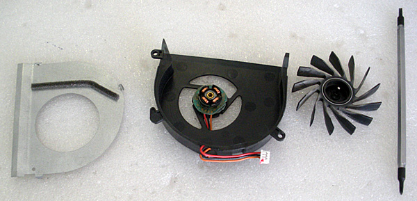 Refroidisseur démonté.