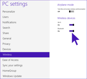 activer le Bluetooth