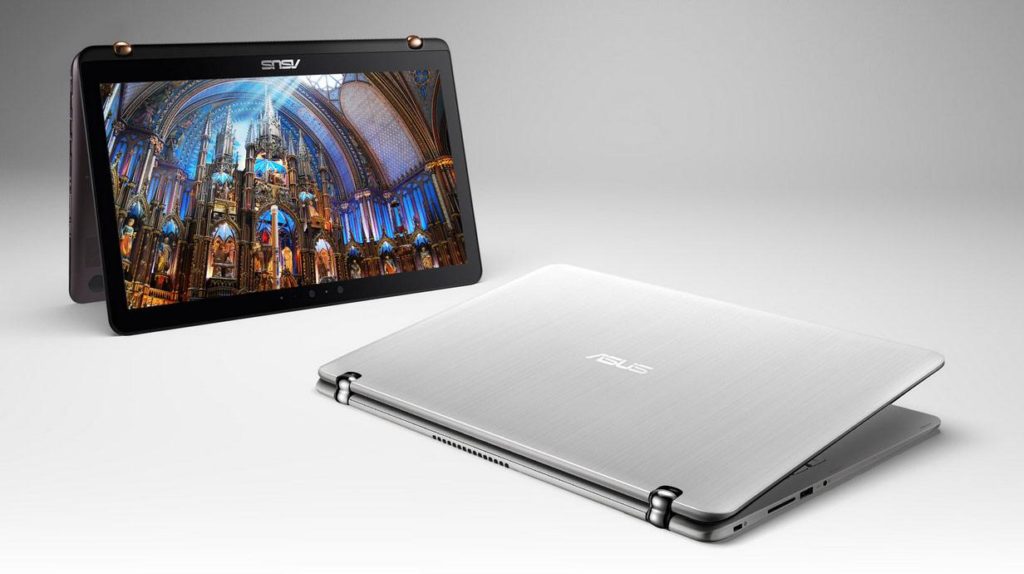 Modèle d'ordinateur portable transformateur.