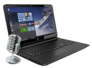 Microphone et ordinateur portable