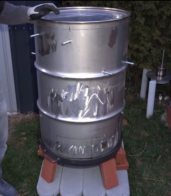 Fumoir d'un tonneau.