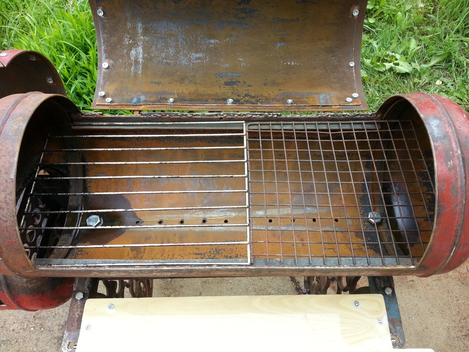 Fumoir à partir d'une bouteille de gaz.