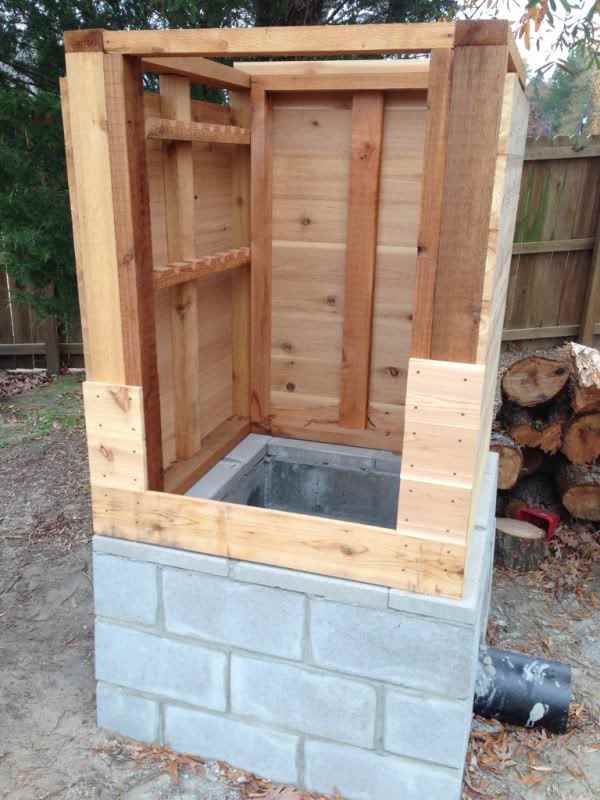 Préparation du fumoir.