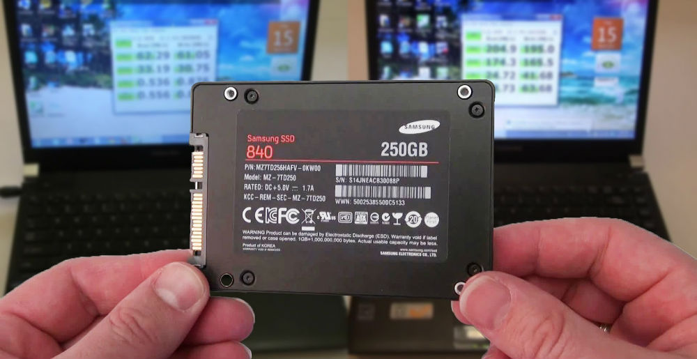 Vous pouvez emporter le SSD avec vous.