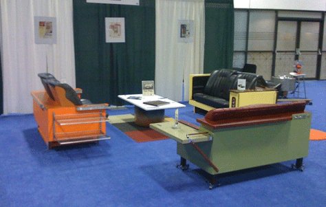 Canapé d'un vieux réfrigérateur