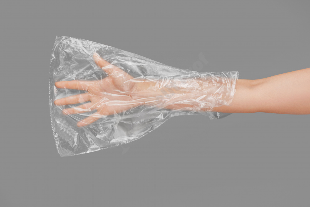 Un sac au lieu d'un gant.