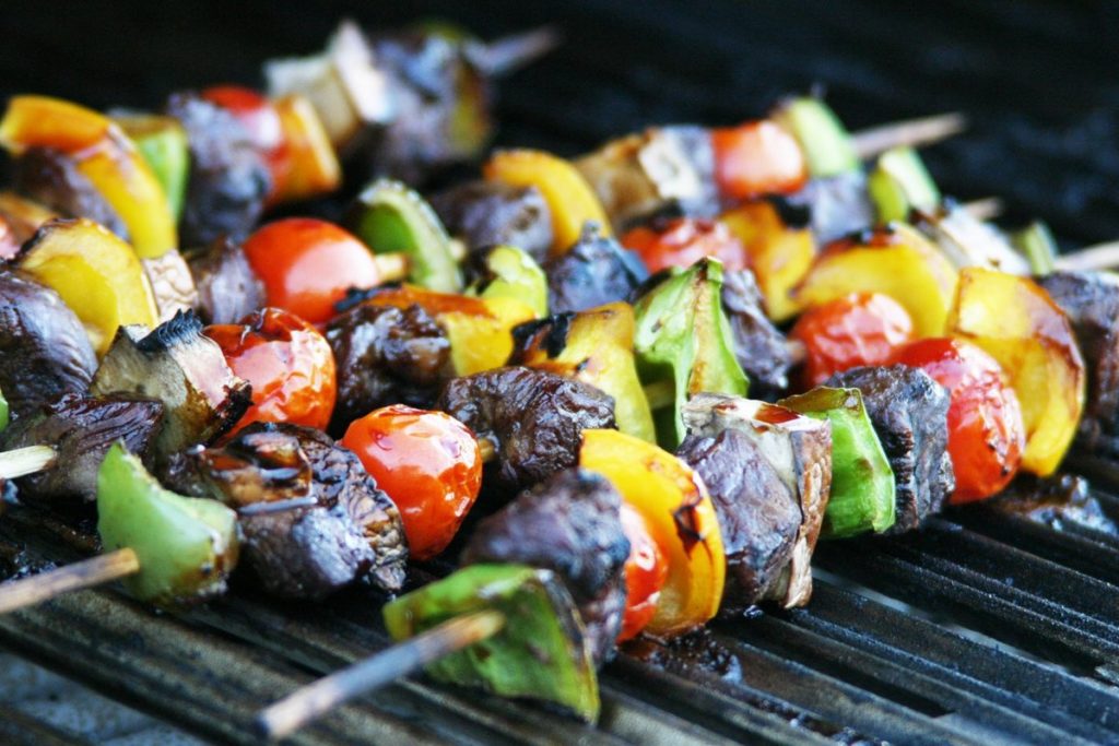 Brochette de légumes.