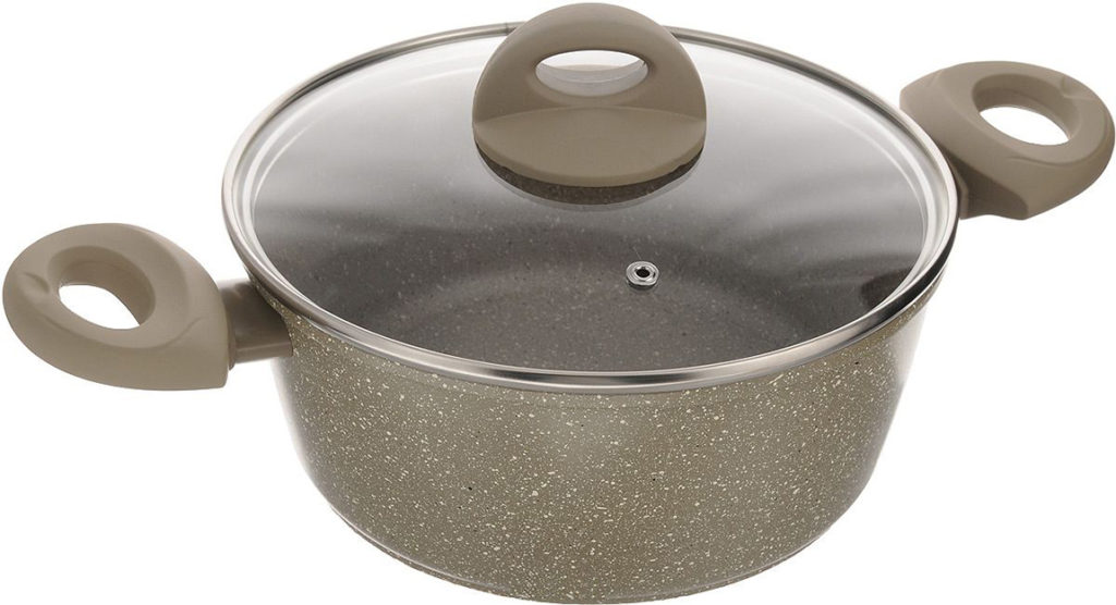 Poêle en fonte d'aluminium.