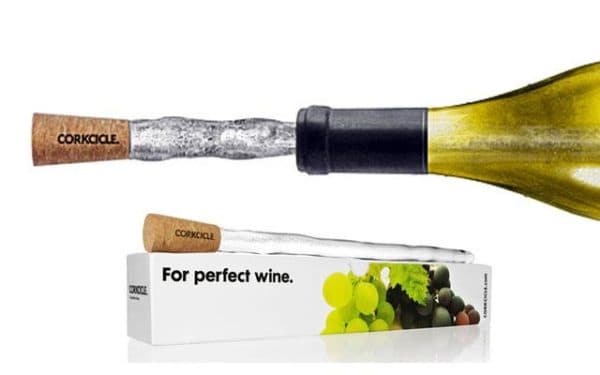 Bouchon à vin avec glace artificielle.