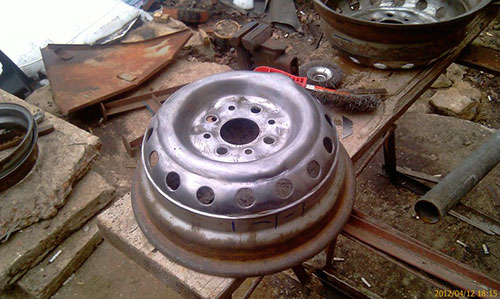 Préparation du disque.