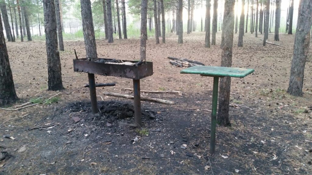 Zones spéciales pour faire du feu.