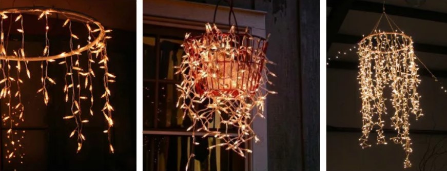 guirlande sur le lustre