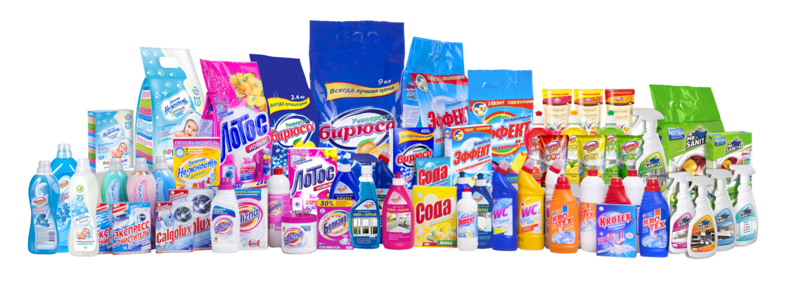 Produits chimiques ménagers qui ne peuvent être manipulés qu'avec des gants