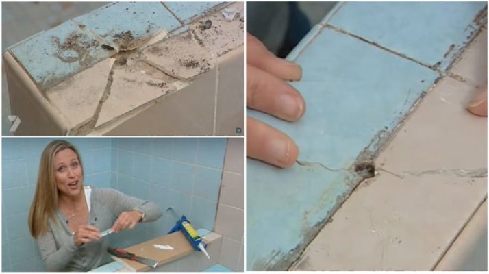 La jeune fille a complètement transformé une vieille salle de bain pour quelques centimes