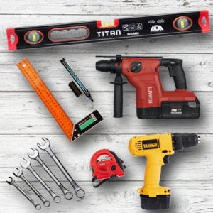 Outils pour installer le cadre.