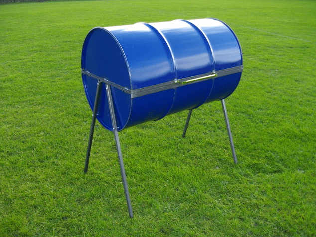 Barbecue en tonneau.