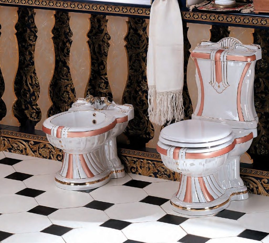 WC en porcelaine.