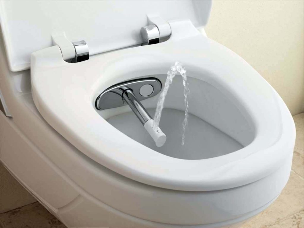 Couvercle de bidet pour toilettes.
