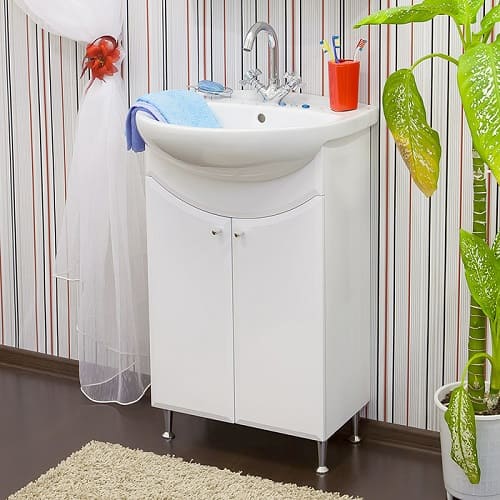 Meuble avec lavabo.