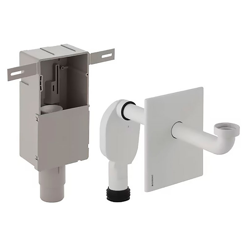 Siphon de stand de tir caché.