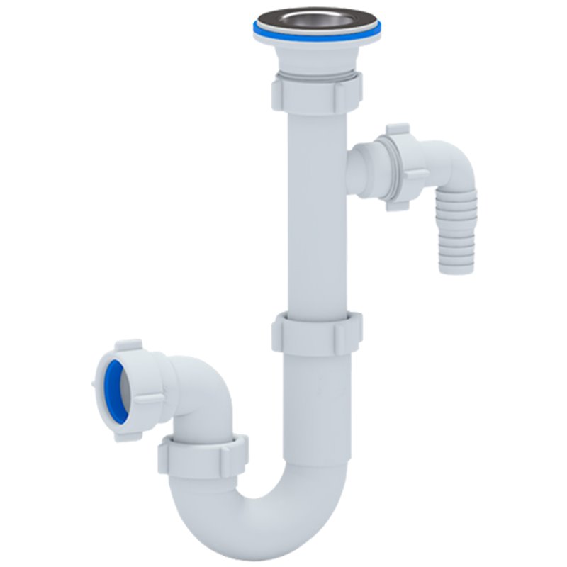 Siphon en forme de tuyau. 