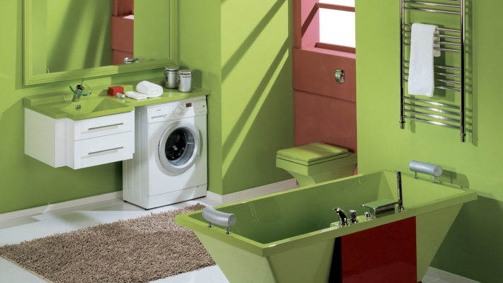 Lave-linge combiné salle de bain