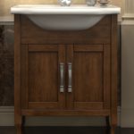 Option pour un meuble évier en bois massif.