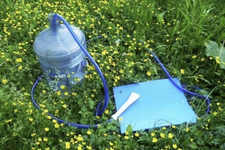 Option pour une douche de camp.