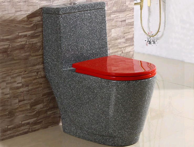 Toilettes en pierre.