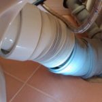 Ondulation pour les toilettes.