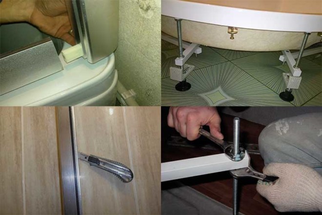 Démontage de douche.