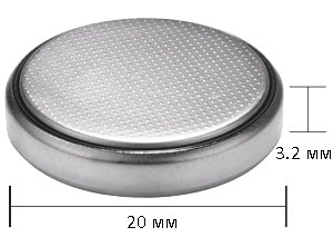 Taille de la batterie.