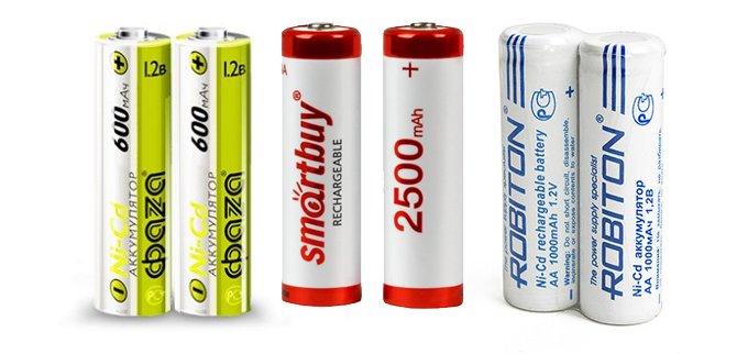 Batteries rechargeables.