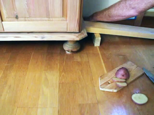 sur les pommes de terre