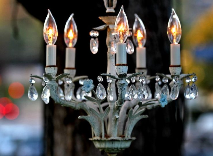 Modèle de lustre DIY.