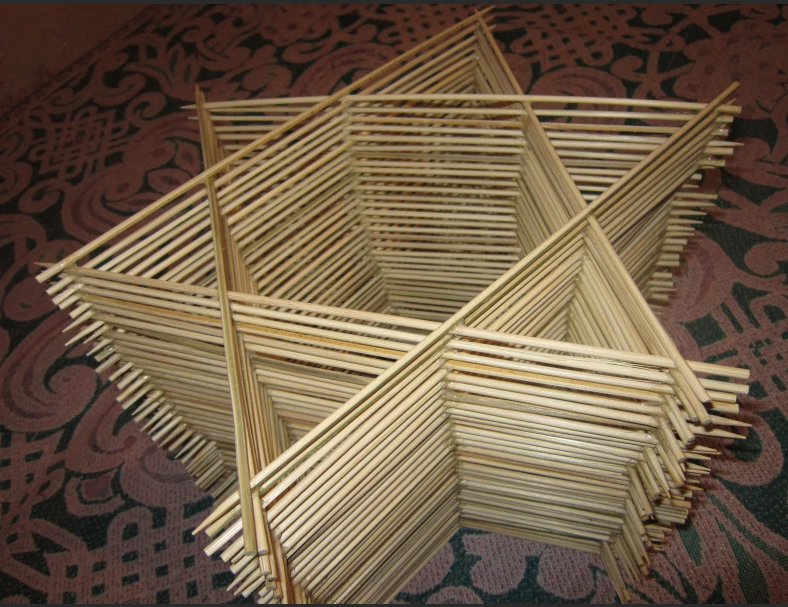 lustre bâton en forme d'étoile