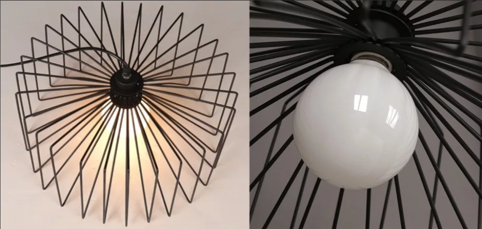 lustre style loft avec 1 ampoule