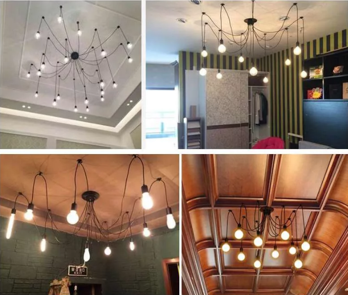 Fils souples d'araignée de lustre