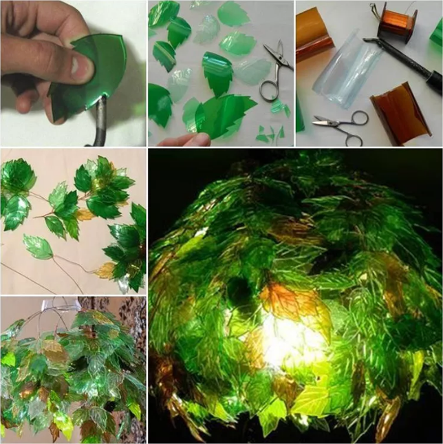 Lustre DIY à partir de bouteilles en plastique