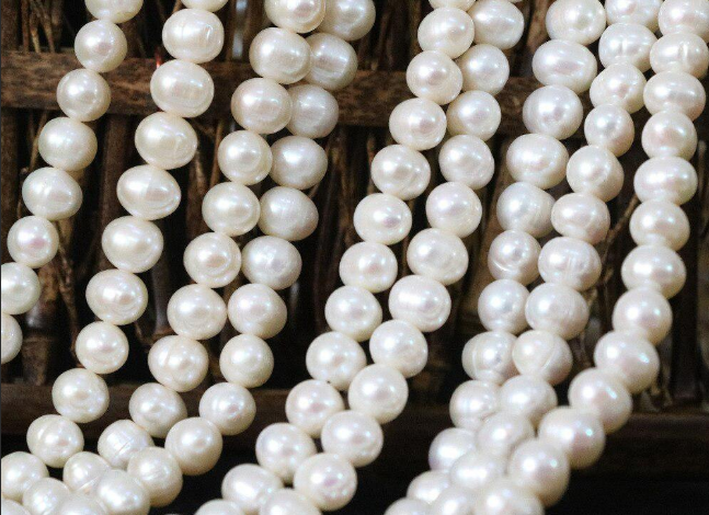 perles blanches