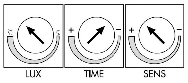 Connexion du capteur au dispositif d'éclairage.