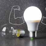 Lampe LED à économie d'énergie.