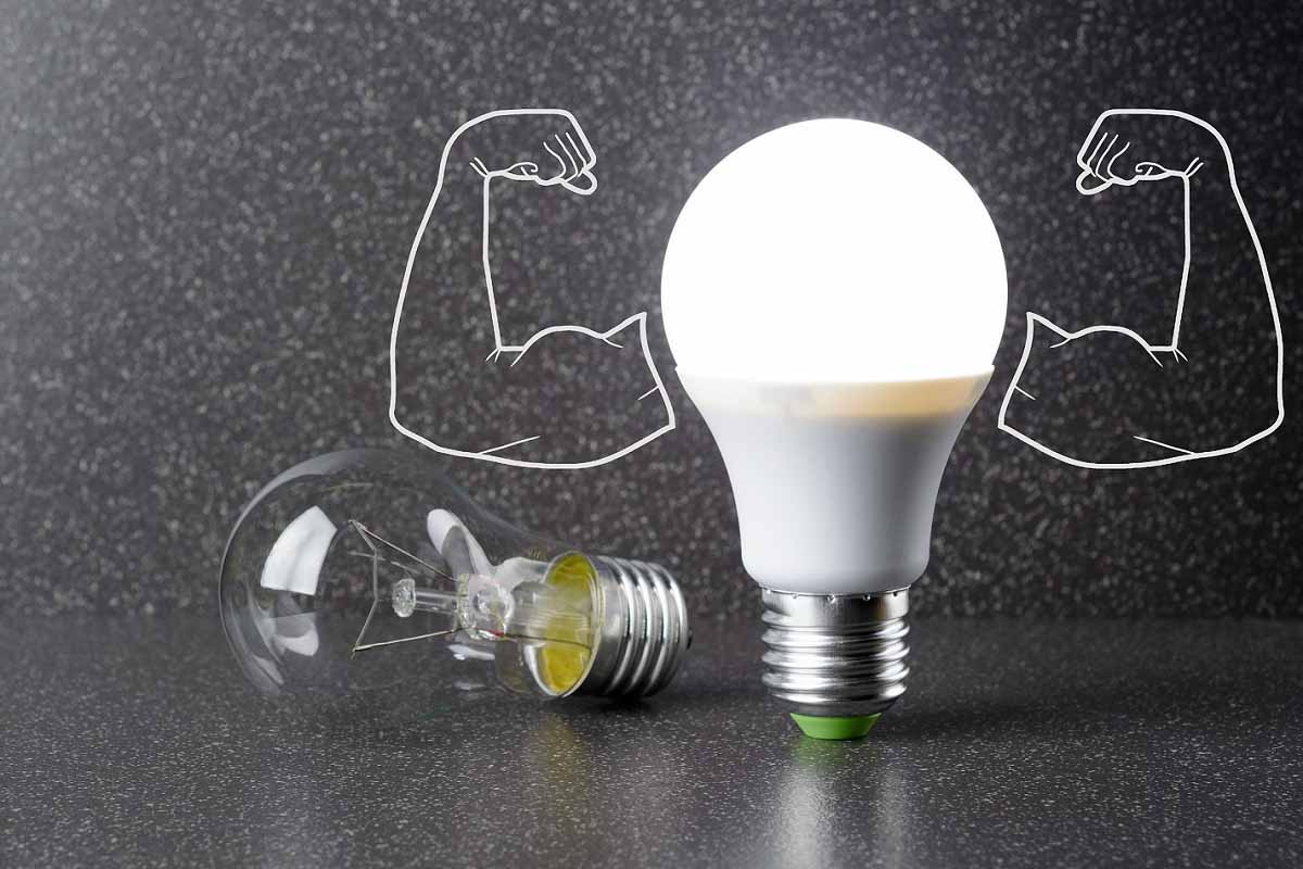 Lampe LED à économie d'énergie.