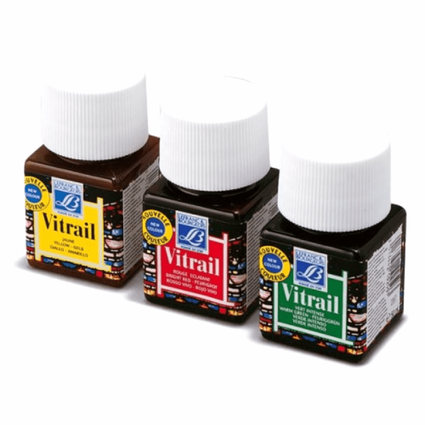 Peintures pour vitraux.